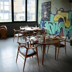 Bambi 57/3 | Dining Chair| Upholstered Leather Seat | Various Finishes + Colours.