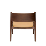 Oblique Lounge Chair | FSC® Certified Wood + Leather Seat | Various Wood Finishes + Colours.