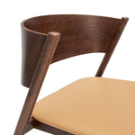 Oblique Lounge Chair | FSC® Certified Wood + Leather Seat | Various Wood Finishes + Colours.