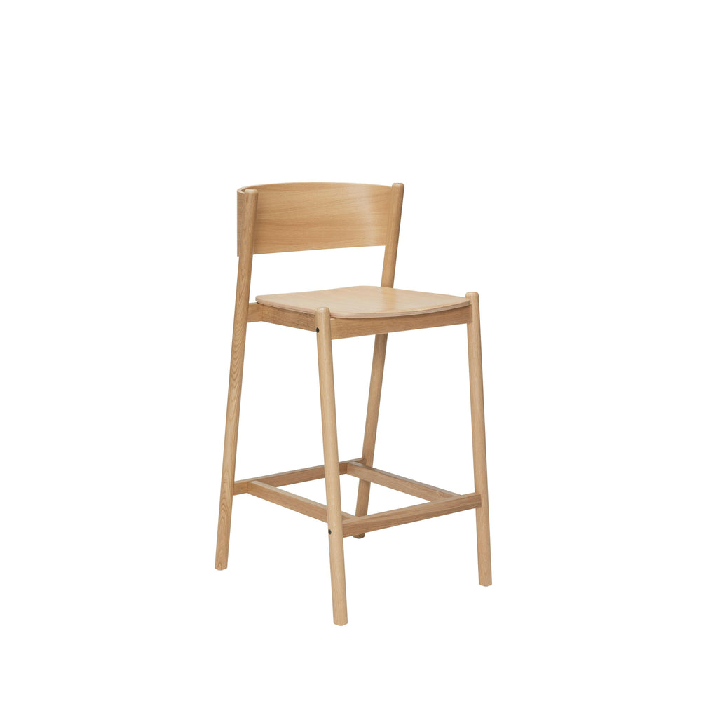 Oblique Bar Stool | FSC® Certified Wood | Various Wood Finishes.