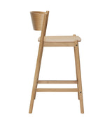 Oblique Bar Stool | FSC® Certified Wood | Various Wood Finishes.