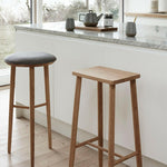 Folk Bar Stool | FSC® Certified Wood | Natural.