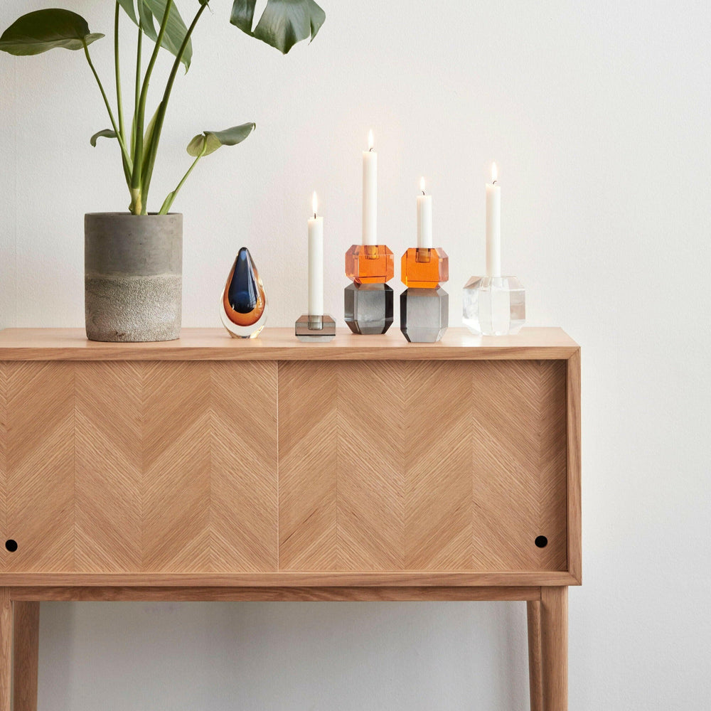 Herringbone Console Table | Sliding Doors | FSC® Certified Oak.