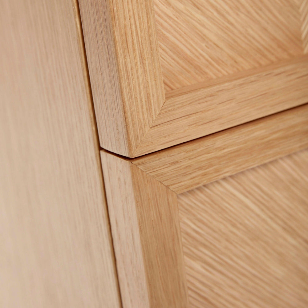 Herringbone Bedside Table | FSC® Certified Oak.