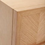 Herringbone Bedside Table | FSC® Certified Oak.