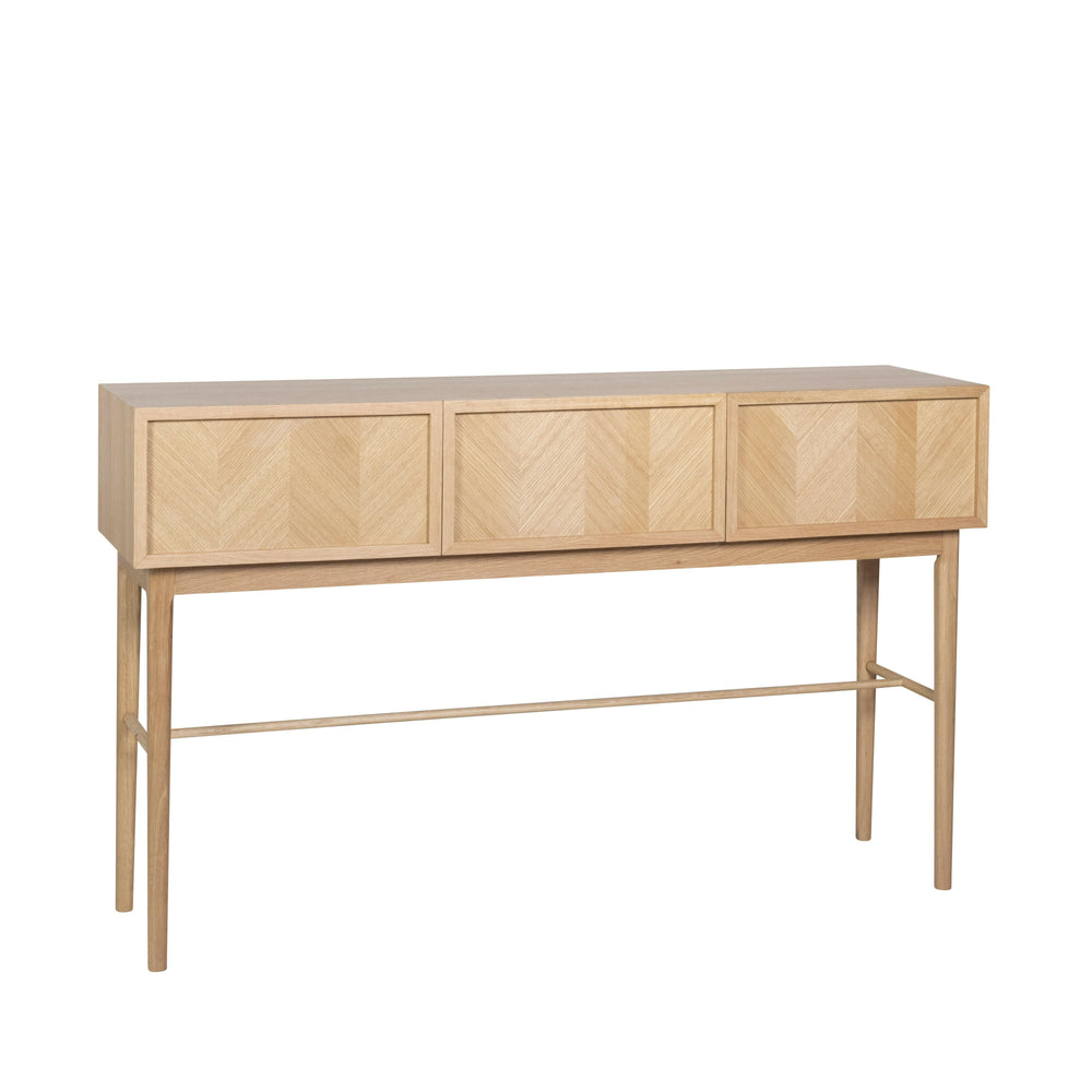 Herringbone Console Table | Drawers | FSC® Certified Oak