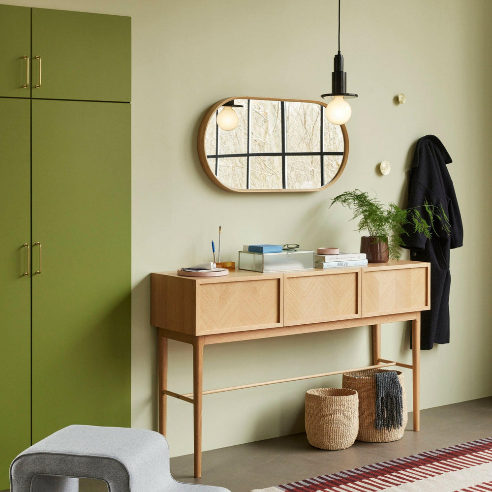 Herringbone Console Table | Drawers | FSC® Certified Oak.