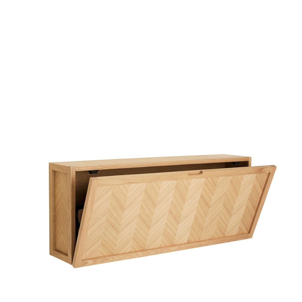 Herringbone Shoe Cabinet | Various Sizes | FSC® Certified Oak.