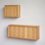 Herringbone Shoe Cabinet | Various Sizes | FSC® Certified Oak.