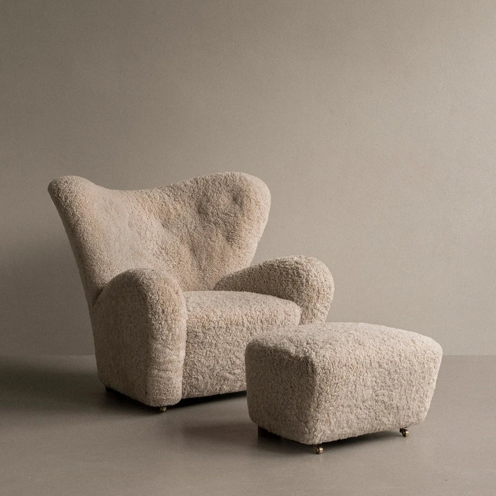 The Tired Man Ottoman | Sheepskin | Various Colours.