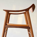 Bambi 57/3 | Dining Chair| Upholstered Leather Seat | Various Finishes + Colours.