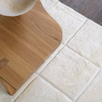 Piet Checked Wool Rug | Bone White | Various Sizes