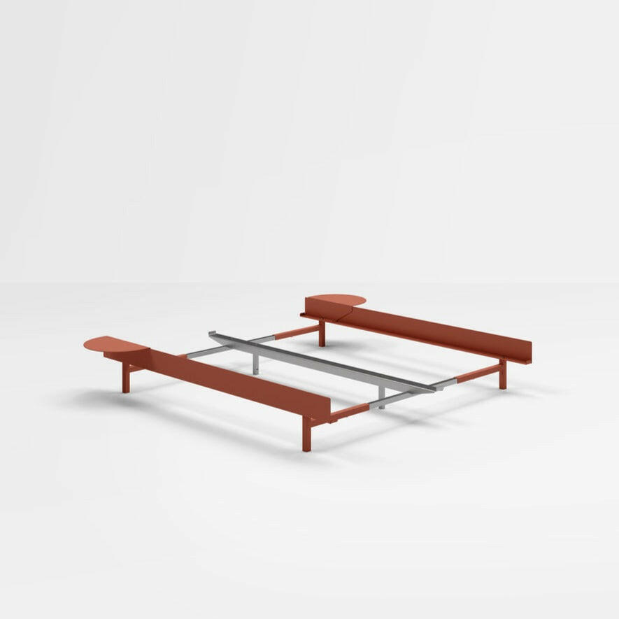 Expandable Bed | W90-180cm | Terracotta.