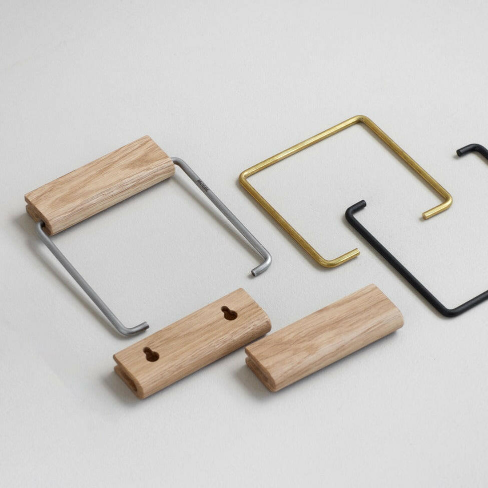 Toilet Roll Holder | Various Wood and Metal Finishes.