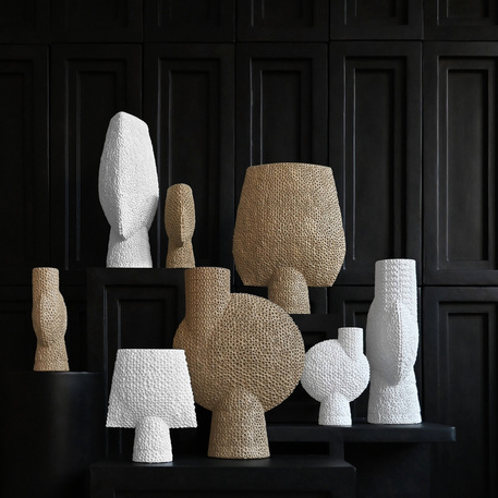 Sphere Vase Square Shisen | Mini | Bone White.