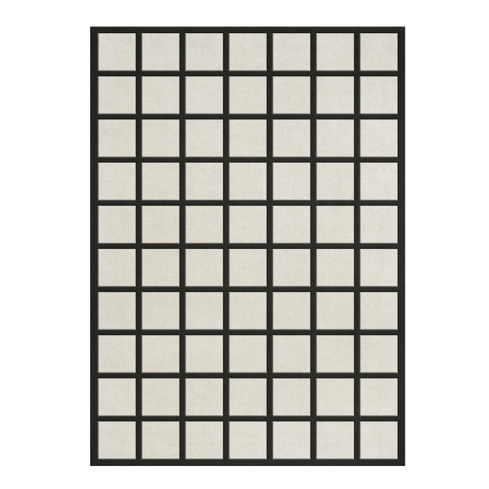 Avenue Checked Wool Rug | Various Sizes