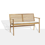 Rib | Outdoor Dining Bench with Backrest | Various Sizes