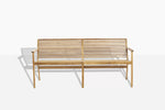 Rib | Outdoor Dining Bench with Backrest | Various Sizes