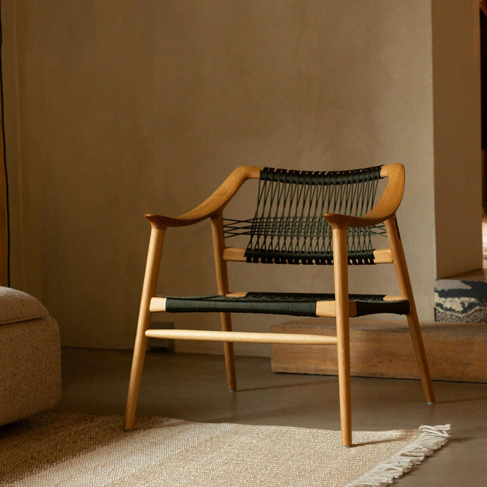 Bambi 56/1 | Lounge Chair | Paper Cord Seat | Various Finishes + Colours.