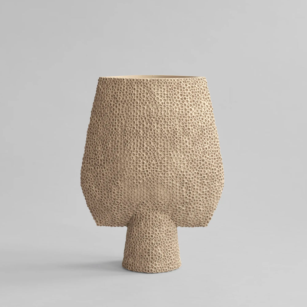 Sphere Vase Square Shisen | Big | Sand.