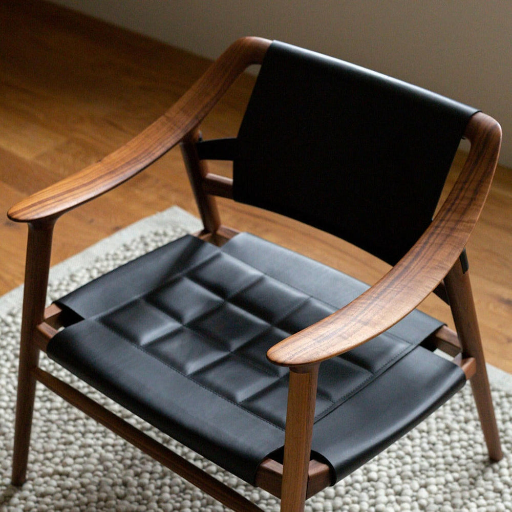 Bambi 56/2 | Lounge Chair | Leather Back + Seat | Various Finishes + Colours.