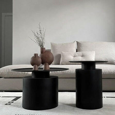 Pillar Table | Burned Black | Various Sizes.