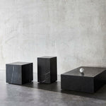 Plinth | Black Marble Marquina | Various Sizes.