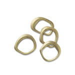 Flow Napkin Rings | Brass.